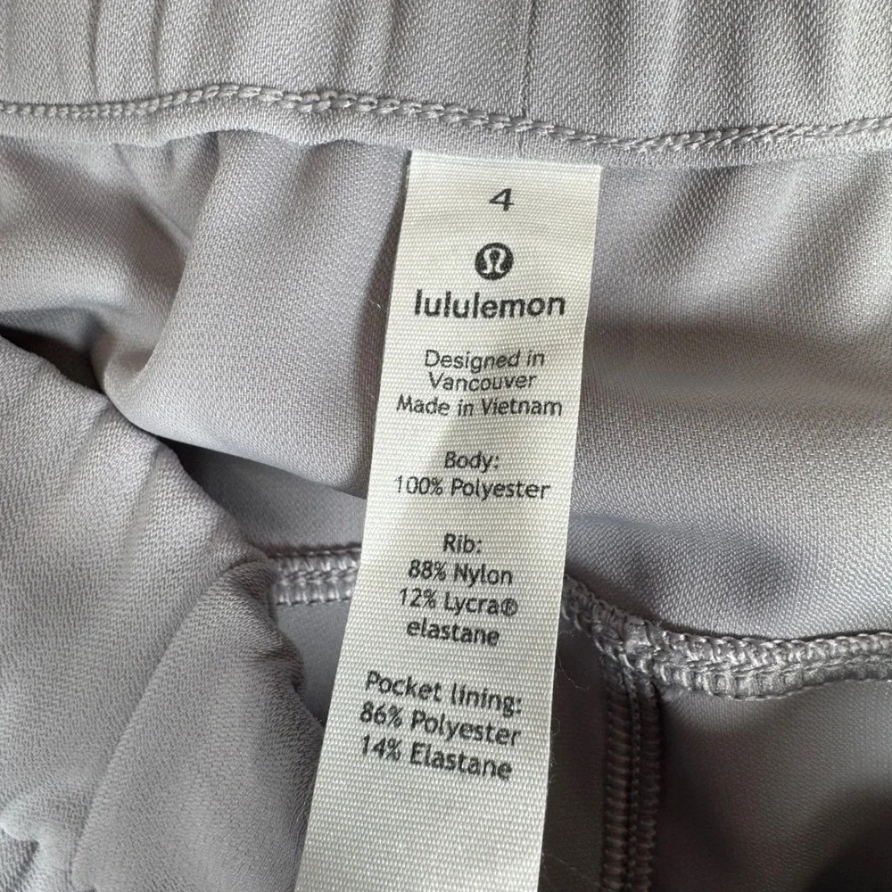 Lululemon Align Jogger Pants Gray Size 4 High Rise Ribbed Cuffs Drawstring Waist